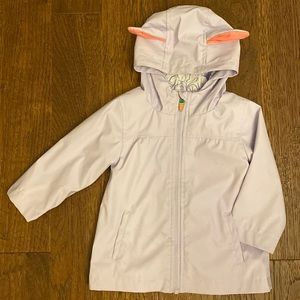 Cat & Jack Toddler Girls Bunny Rain Jacket Size 18M